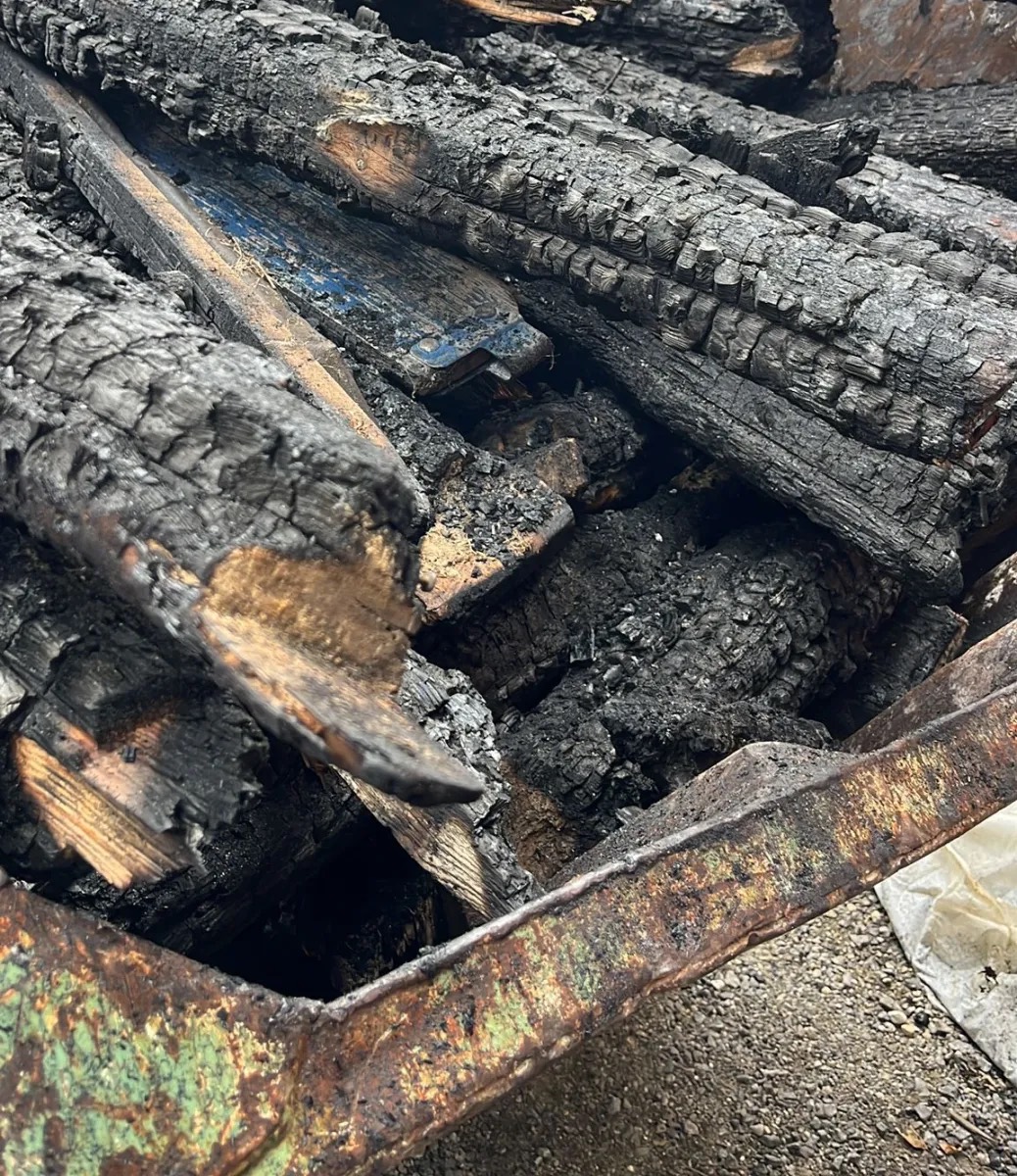 Brandschutt fachgerecht entsorgt